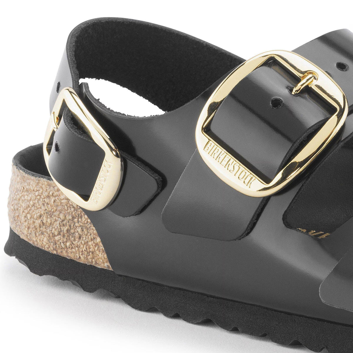 Birkenstock Womens Milano Big Buckle Slippers