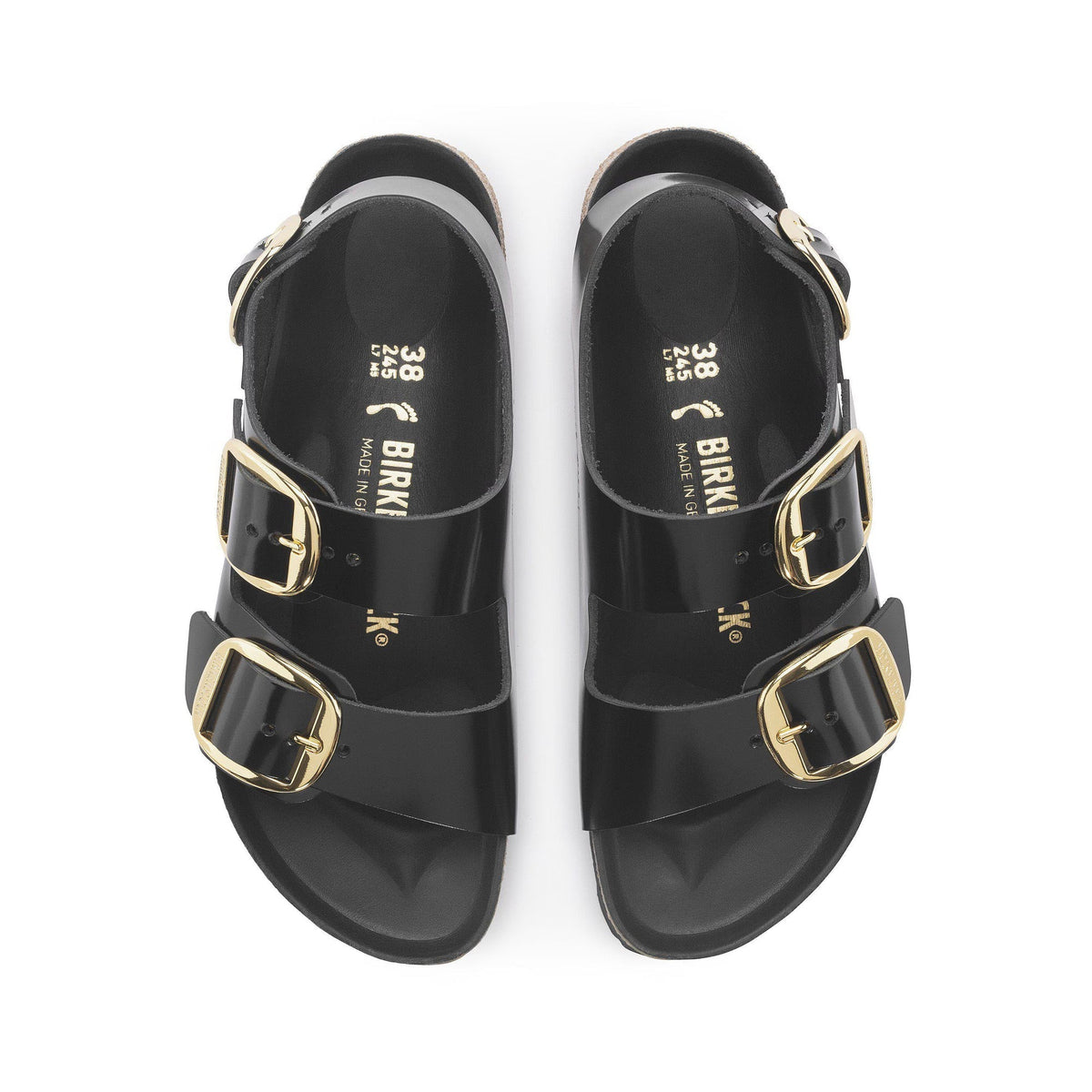 Birkenstock Womens Milano Big Buckle Slippers
